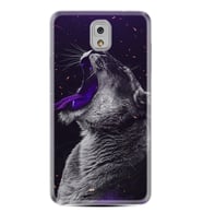 Samsung Note 3 4 5 8 9 20 Ultra 10 Lite Kılıf Desenli Silikon Purple Leopar 1750