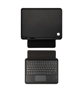 Lexroo Galaxy Tab A 8.0 (2019) Border Keyboard Bluetooh Bağlantılı Standlı Klavyeli Tablet Kılıfı - Siyah
