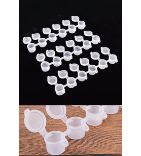 3 adet boş boya kutusu Mini boya kutusu (5ml*6ad)