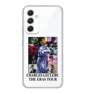 Samsung Galaxy A25 Uyumlu Charles Leclerc Tasarımlı Şeffaf Telefon Kılıfı