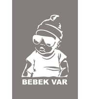 Arabada Bebek Var Araba Sticker Oto Sticker 18x12 Cm