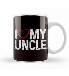 Love My Uncle Niece Nephew Aunt Family Father Mother Brother Kupa Bardak Porselen