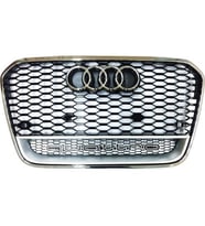 Audi A6 Rs6 Ön Panjur Izgara 2012 / 2014 Krom Siyah Quattro