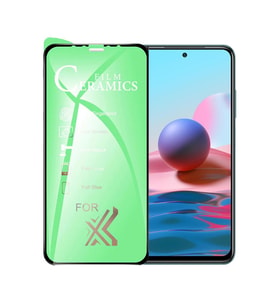 Logis Redmi Note 10 9D Mat Seramik Tam Kaplayan Ekran Koruyucu Cam (Şeffaf)