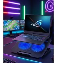 Çift Fanlı Laptop Soğutucu Stand 17 İnç Uyumlu 8 Kademeli Ayarlı Usb Girişli