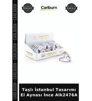 Özel Üretim Hediyelik Şık Aksesuar Taşlı İstanbul Tasarımı El Aynası İnce Alk2476A