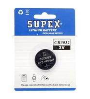 Supex CR3032 3 Volt Lityum Pil Tekli (Siyah)