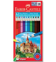 Faber Castell Karton Kutu Boya Kalemi Tam Boy 12 Renk