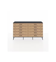 Arges Konsol 10 Çekmeceli  176x30x99 Antrasit-Antrasit/Çam