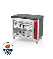 Silverinox Elektrikli Set Üstü Piliç Çevirme 3 Şiş 12 Piliç 220V