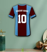 BK Gift Kişiye Özel İsimli Taraftar Forma 3D Ahşap Tablo–3, Arkadaşa Hediye, Sevgiliye Hediye, Doğum Günü Hediyesi
