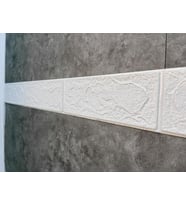Kendinden Yapışkanlı 10 Adet 7-70 cm Beyaz Tuğla Desen Bordür  (Yeşil)