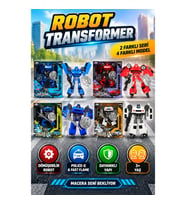 5039 SUN-YFN-ROBOT TRANSFORMER POLICE-G/FAST FLAME 2R 2A