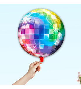 Disko Topu Folyo Balon, 50 cm - Rainbow