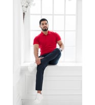 Paul Martin Polo Yaka %100 Pamuk Regular Fit T-shirt (Kırmızı)