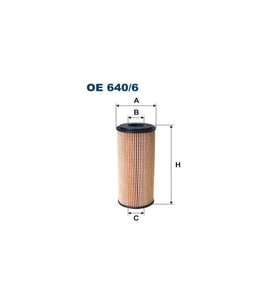 YAĞ FİLTRESİ MERCEDES W169 /W245 A SERİ 04-11 OM 640 A6401800009 FLT-OE640/6