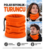 Unisex Polar Boyunluk, Kadın ve Erkek Uyumlu, Kışlık Ayarlanabilir Bağcıklı Yumuşak Polar Boyunluk