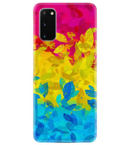 Samsung A02S A03S A10 A12 A13 A21S A22 Kılıf Desenli Silikon Yapraklar 1634