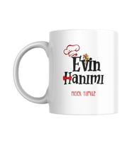 Kişiye Özel Evin Hanımı Temalı Kupa Bardak