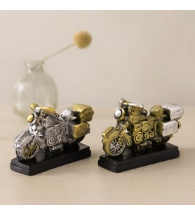 Vintage Motor Biblo Reçine 6.5x8 cm