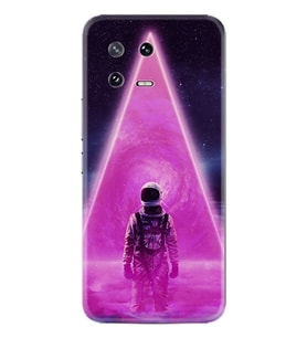 Xiaomi 13 Kılıf Resimli Desenli Silikon Platinium Series Astro Purple2 1907