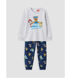 LCW Kids Gri Paw Patrol Baskılı Erkek Çocuk Pijama Takımı