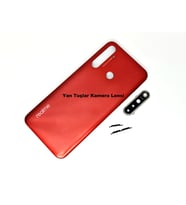 Tkgz Oppo Realme 5İ Kasa Arka Pil Batarya Kapağı KIRMIZI