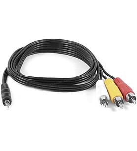 DK-CB-VCOMX35 1 m Kompozit RCA - 3.5mm Video ve Ses Kablosu