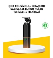 3’Ü 1 Arada Şarjlı Erkek Bakım Seti – Saç, Sakal Burun Tüyü Kesme Makinesi