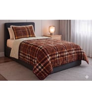 Merinos Comforter Yorgan Set 160X240 Anna Kahve