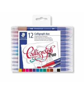STAEDTLER 3005 TB12 KALİGRAFİ KALEMİ 3.5/2.0 mm ÇİFT TARAFLI  12 RENK