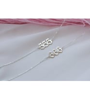 Kişiye Özel 925 Ayar Gümüş Melek Rakamı Bileklik (Gümüş)