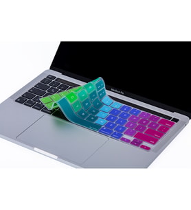 MacBook Pro Klavye Koruyucu 13inc A2251 2289 A2338 16inc A2141 İngilizce Türkçe (Pembe-Fuşya)