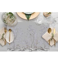 Adawall Adawall Mini Çiçek Detaylı Kumaş Amerikan Servis 4'lü Set 35X50CM