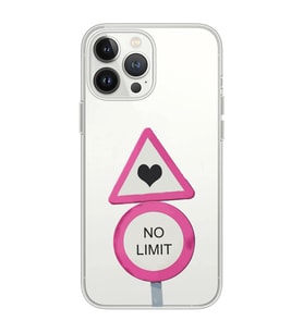 Iphone 12 Pro Uyumlu No Limit Tasarımlı Şeffaf Telefon Kılıfı