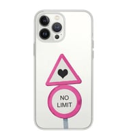 Iphone 12 Pro Uyumlu No Limit Tasarımlı Şeffaf Telefon Kılıfı
