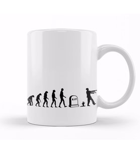 Zombie Evolution Kupa Bardak Porselen