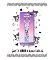 Kuromi Lisanslı Çanta Süsü Anahtarlık