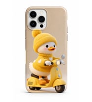 İPhone 16 Pro Max Novera Cozy Friends Collection Çift Katmanlı Essential Tough Telefon Kılıfı