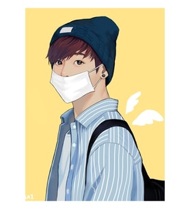 Hadi Uçalım Jungkookie Tablo Ahşap Poster Dekoratif Kod2171