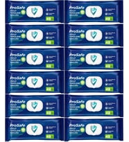 Prosafe Hasta Vücut Temizleme Islak Mendil Havlu 48 Yaprak XL (12 Li Set) Plastik Kapak