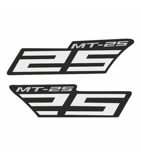 YAMAHA  MT-25 UYUMLU BEYAZ YAN STICKER SET