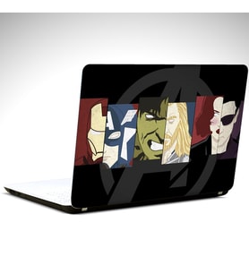 Fantastik Kahramanlar Minimal Laptop Sticker 12 İnch (29X24CM)