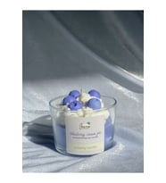 Jeane Candles Blueberry Vanilya Kokulu Mum Yaban Mersini Cupcake Hediyelik Aromaterapi Mum