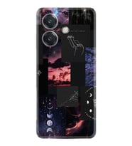 Oppo A3 Kılıf Boutique Baskılı Resimli Ay Pattern Pcode -030