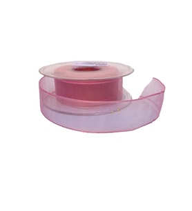 Şifon Kurdele 2.5 Cm (20 Metre)  Pembe