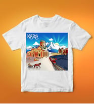 Kars Tasarımlı Tişört (Beyaz)