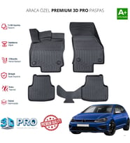 GOLF 7 ARACA ÖZEL 3D PASPAS 2012 2013 2014 2015 2016 2017 2018 2019 2020