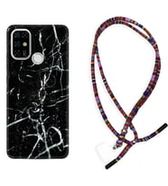 Casper E30 F20 X20 Kılıf Boyun Asklı Rasta Silikon Black Marble 3 1382
