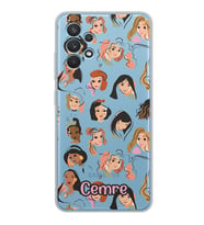 Samsung Disney Girls Tasarımlı Şeffaf Telefon Kılıfı